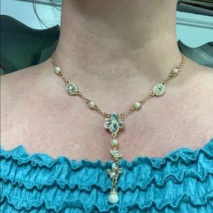 Gemma Layne Pearls & Rhinestones Goldtone Necklace